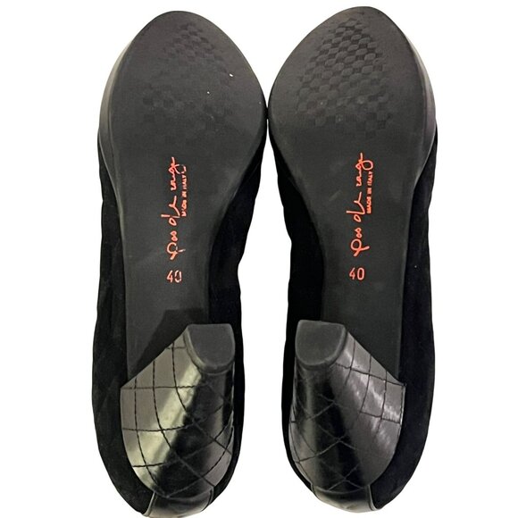 Pas de Rouge Pumps Comoscio Black IT 40 US 9 EUC - Picture 7 of 9